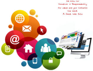 We know our Inovation & Responsability  Our ideas and your Contents the result A Great Web Site